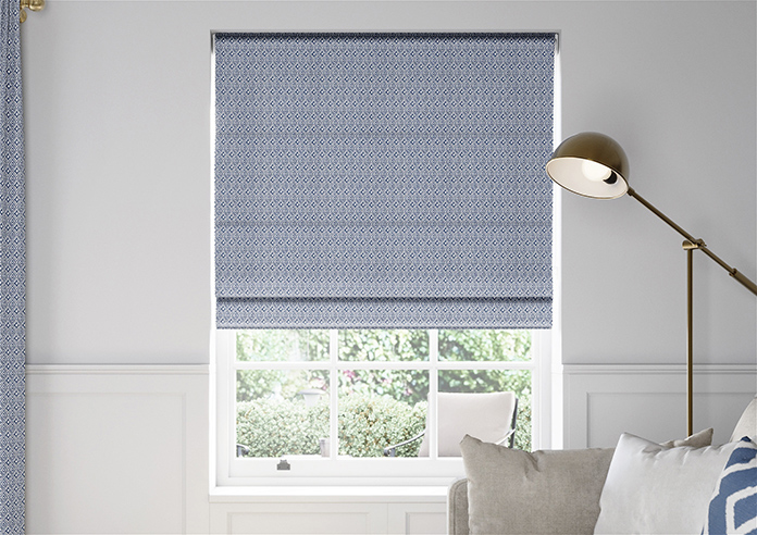 Aztec, Indigo - Twist&Fit Roman Blind - Image 3
